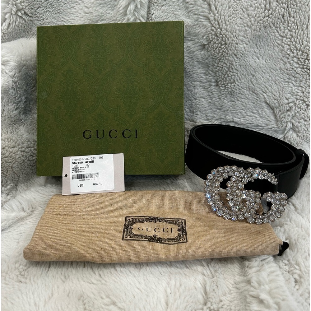 Gucci Crystal Nero Belt!!! STUNNING!